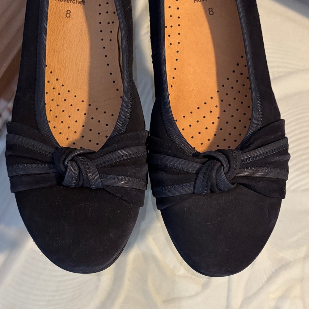 Gabor Women's Black Suede Knotted Flats - Picture 5 of 10